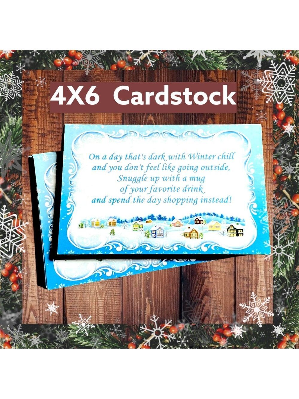 50 Winter Cards 4X6 Post Cards  Christmas PRICE IS FIRM